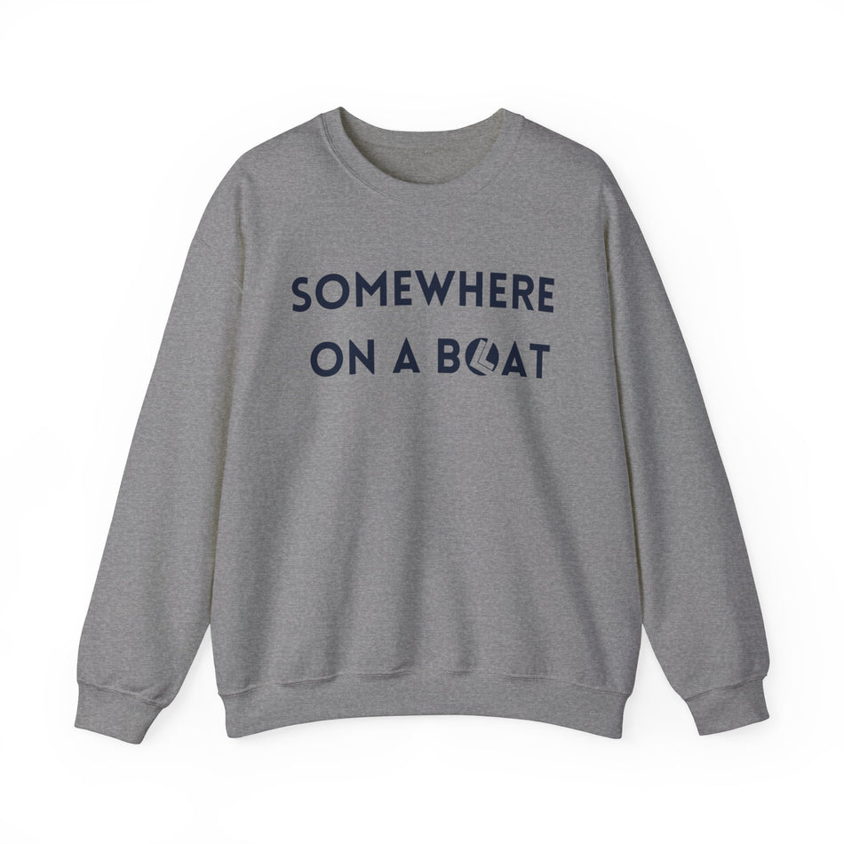 Somewhere on a boat Unisex Heavy Blend™ Crewneck Sweatshirt